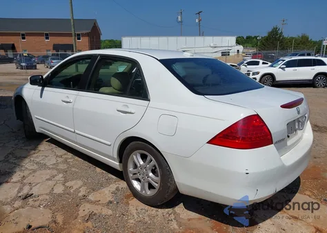 2007 Honda Accord 2.4 Ex из США, поврежденный, VIN 1HGCM56837A144496